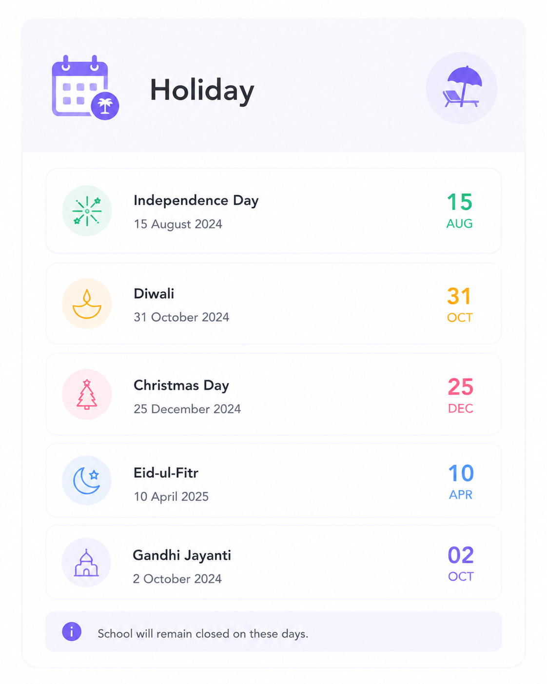 Holiday