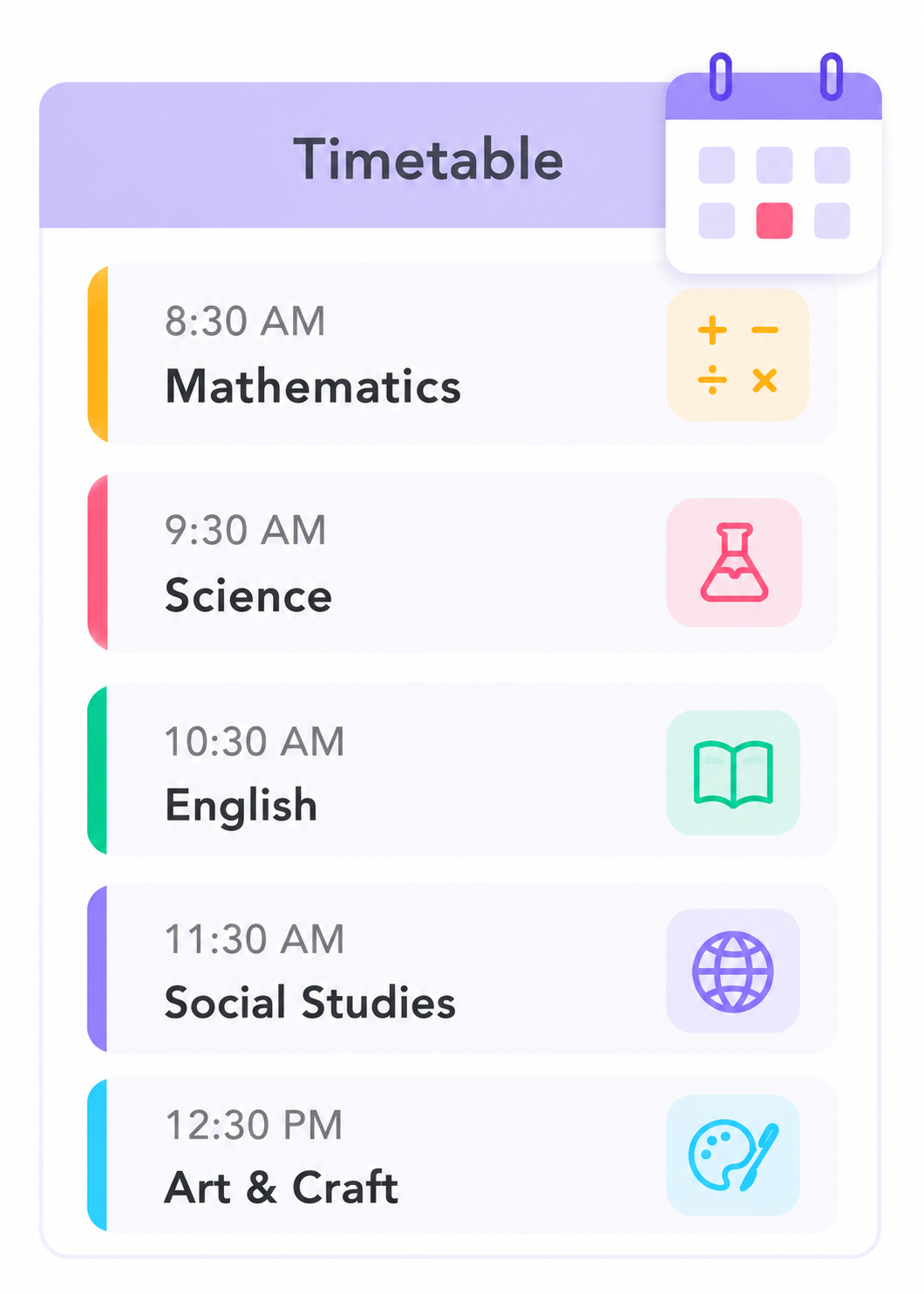 Timetable