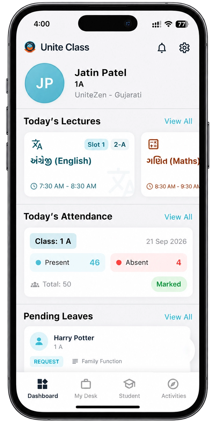 Teacher Mobile App
